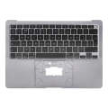 For Macbook Air 13 2020 M1 A2337 C-side Cover + UK Edition Key Board (Black)