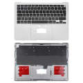 For Macbook Air 13 2020 M1 A2337 C-side Cover + UK Edition Key Board (Silver)