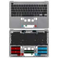 For Macbook Pro 13 inch 2021 A2338 C-side Cover + US Edition Key Board (Grey)