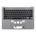 For Macbook Pro 13 inch 2021 A2338 C-side Cover + US Edition Key Board (Grey)
