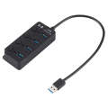 4 Ports USB 3.0 Hi Speed Multi Hub Expansion with Switch for PC & Laptop