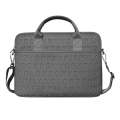 WiWU 13.3 inch Shockproof Dropproof Fashion Slim Shoulder Laptop Bag Handbag(Grey)