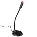 HXSJ F12 360 Degrees Bendable Drive-free USB Computer Microphone, Cable Length: 2.2m