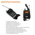 XTUGA RW2080 902-928MHz UHF Wireless Stage Singer In-Ear Monitor System Single BodyPack Receiver ...