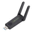 1516 Driverless Wireless Network Card Gigabit Dual Band 5G 150Mbps Computer USB Network Card (Black)