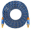 EMK LSYJ-A 15m OD6.0mm Gold Plated Metal Head Toslink Male to Male Digital Optical Audio Cable