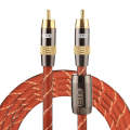 EMK TZ/A 2m OD8.0mm Gold Plated Metal Head RCA to RCA Plug Digital Coaxial Interconnect Cable Aud...