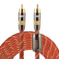 EMK TZ/A 5m OD8.0mm Gold Plated Metal Head RCA to RCA Plug Digital Coaxial Interconnect Cable Aud...