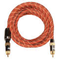 EMK TZ/A 5m OD8.0mm Gold Plated Metal Head RCA to RCA Plug Digital Coaxial Interconnect Cable Aud...