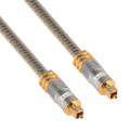 EMK YL-A 1.5m OD8.0mm Gold Plated Metal Head Toslink Male to Male Digital Optical Audio Cable