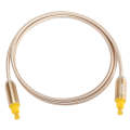 EMK 1m OD4.0mm Gold Plated Metal Head Woven Line Toslink Male to Male Digital Optical Audio Cable...