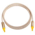 EMK 1.5m OD4.0mm Gold Plated Metal Head Woven Line Toslink Male to Male Digital Optical Audio Cab...