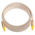 EMK 5m OD4.0mm Gold Plated Metal Head Woven Line Toslink Male to Male Digital Optical Audio Cable...