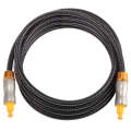 2m OD6.0mm Gold Plated Metal Head Woven Line Toslink Male to Male Digital Optical Audio Cable