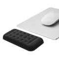 Mechanical Keyboard Wrist Rest Memory Foam Mouse Pad, Size : Single Hand (Black)