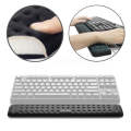 Mechanical Keyboard Wrist Rest Memory Foam Mouse Pad, Size : M (Black)