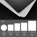 Aluminum Alloy Double-sided Non-slip Mat Desk Mouse Pad, Size : S(Black)