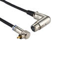 Aluminum Shell RCA Elbow Male to 3 Pin XLR CANNON Elbow Female Audio Connector Adapter for Cable ...
