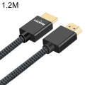 ULT-unite Gold-plated Head HDMI 2.0 Male to Male Nylon Braided Cable, Cable Length: 1.2m(Black)