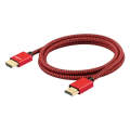 ULT-unite Gold-plated Head HDMI 2.0 Male to Male Nylon Braided Cable, Cable Length: 3m(Red)