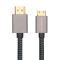 ULT-unite Gold-plated Head HDMI 2.0 Male to Mini HDMI Male Nylon Braided Cable, Cable Length: 1.2...