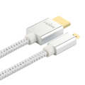 ULT-unite Gold-plated Head HDMI Male to Micro HDMI Male Nylon Braided Cable, Cable Length: 2m(Sil...