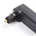 EMK 360 Degree Male to Female Conversion Head Optical Fiber Adapter Audio Adapter