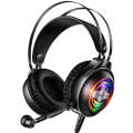YINDIAO Q4 Head-mounted Wired Gaming Headset with Microphone, Version: Dual 3.5mm + USB(Black)