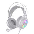YINDIAO Q4 Head-mounted Wired Gaming Headset with Microphone, Version: Dual 3.5mm + USB(White)