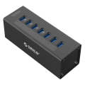 ORICO A3H7 Aluminum High Speed 7 Ports USB 3.0 HUB with 12V/2.5A Power Supply for Laptops(Black)