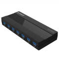 ORICO H727RK-U3 ABS High Speed 7 Ports USB 3.0 HUB with 12V Power Adapter for Laptops / Smartphon...