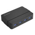 ORICO H4928-U3 ABS High Speed 4 Ports USB 3.0 HUB with 12V Power Adapter for Smartphones / Tablet...