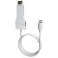 NK-1078 8 Pin to HDMI Male + USB Female Adapter Cable, Length1m