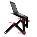 Portable 360 Degree Adjustable Foldable Aluminium Alloy Desk Stand with Cool Fans & Mouse Pad for...