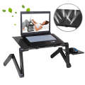 Portable 360 Degree Adjustable Foldable Aluminium Alloy Desk Stand with Mouse Pad for Laptop / No...