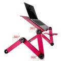 Portable 360 Degree Adjustable Foldable Aluminium Alloy Desk Stand with Mouse Pad for Laptop / No...