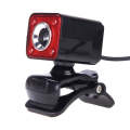 A862 360 Degree Rotatable 480P WebCam USB Wire Camera with Microphone & 4 LED lights for Desktop ...