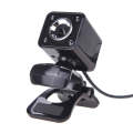 A862 360 Degree Rotatable 480P WebCam USB Wire Camera with Microphone & 4 LED lights for Desktop ...