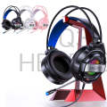 YINDIAO Q3 USB + Dual 3.5mm Wired E-sports Gaming Headset with Mic & RGB Light, Cable Length: 1.6...