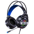 YINDIAO Q3 USB Wired E-sports Gaming Headset with Mic & RGB Light, Cable Length: 1.67m (Black)