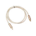 QHG02 SPDIF Toslink Gold-plated Fiber Braided Optic Audio Cable, Length: 1m