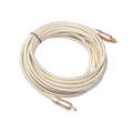QHG02 SPDIF Toslink Gold-plated Fiber Braided Optic Audio Cable, Length: 5m