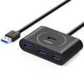 UGREEN Portable Super Speed 4 Ports USB 3.0 HUB Cable Adapter, Not Support OTG, Cable Length: 1m(...