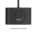 UGREEN Portable Super Speed 4 Ports USB 3.0 HUB Cable Adapter, Not Support OTG, Cable Length: 1m(...