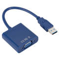 External Graphics Card Converter Cable USB3.0 to VGA, Resolution: 720P(Blue)