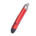 PR-08 6-keys Smart Wireless Optical Mouse with Stylus Pen & Laser Function (Red)