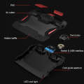 SSRQ-021S Red Light Version Flank Glowing Dual-fan Laptop Radiator Two-speed Adjustable Computer ...