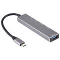 3019T 4 x USB 3.0 to USB-C / Type-C Aluminum Alloy HUB Adapter with LED Indicator