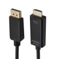 4K x 2K DP to HDMI Converter Cable, Cable Length: 1.8m(Black)