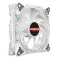 COOLMOON AS2 PWM Controlled Cooling Fan 12CM Dual-aperture Computer Water Cooling ARGB Chassis Fa...